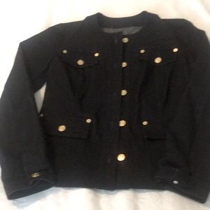 St. John Dark Blue Jean Jacket